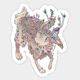 Pastel Jackalope Sticker